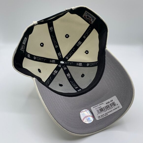Anaheim Angels MLB Beige New Era 9Forty Cooperstown Collection Snapback Hat New - Picture 4 of 6